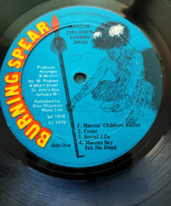 Burning Spear album label